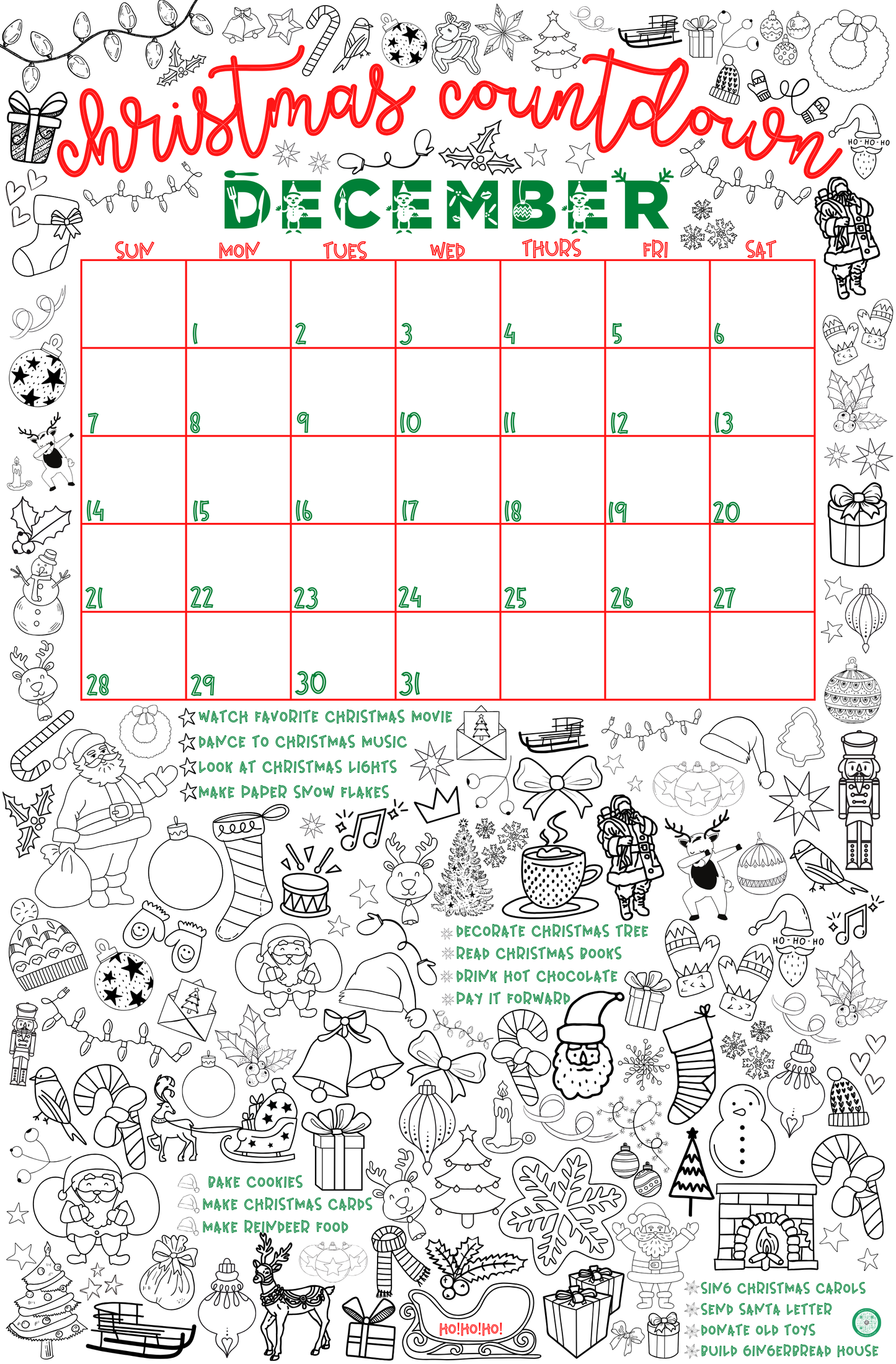christmas countdown calendar