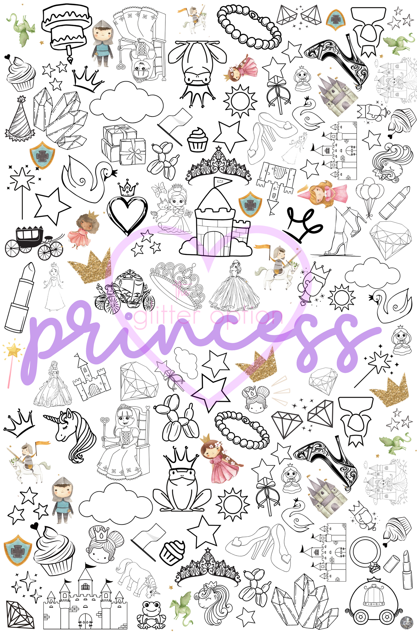 princess coloring page