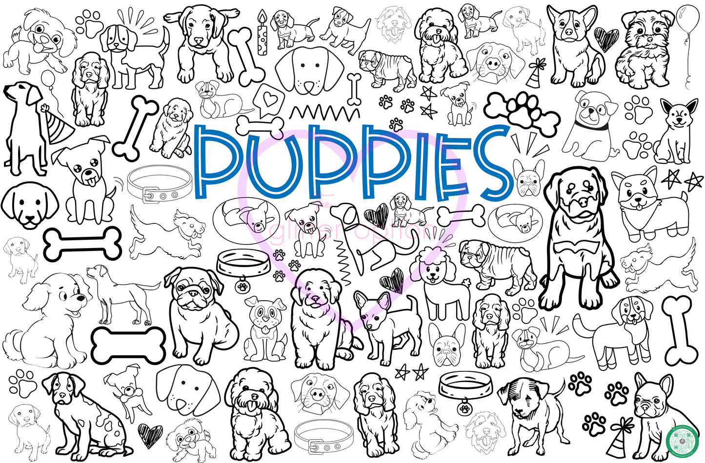 puppy coloring page