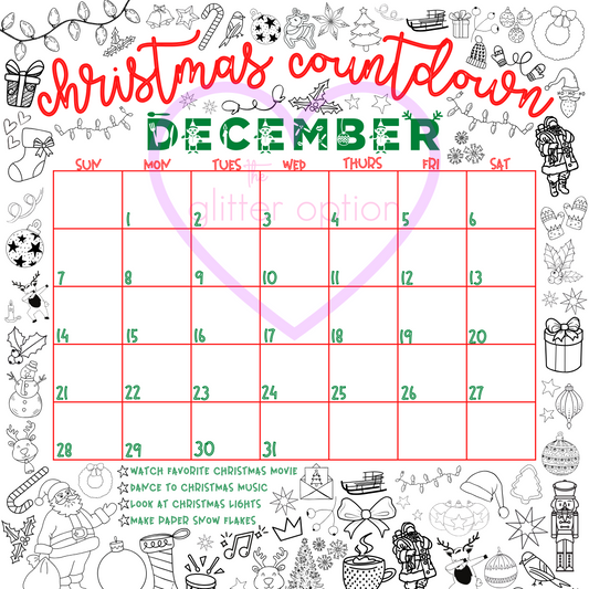christmas countdown calendar