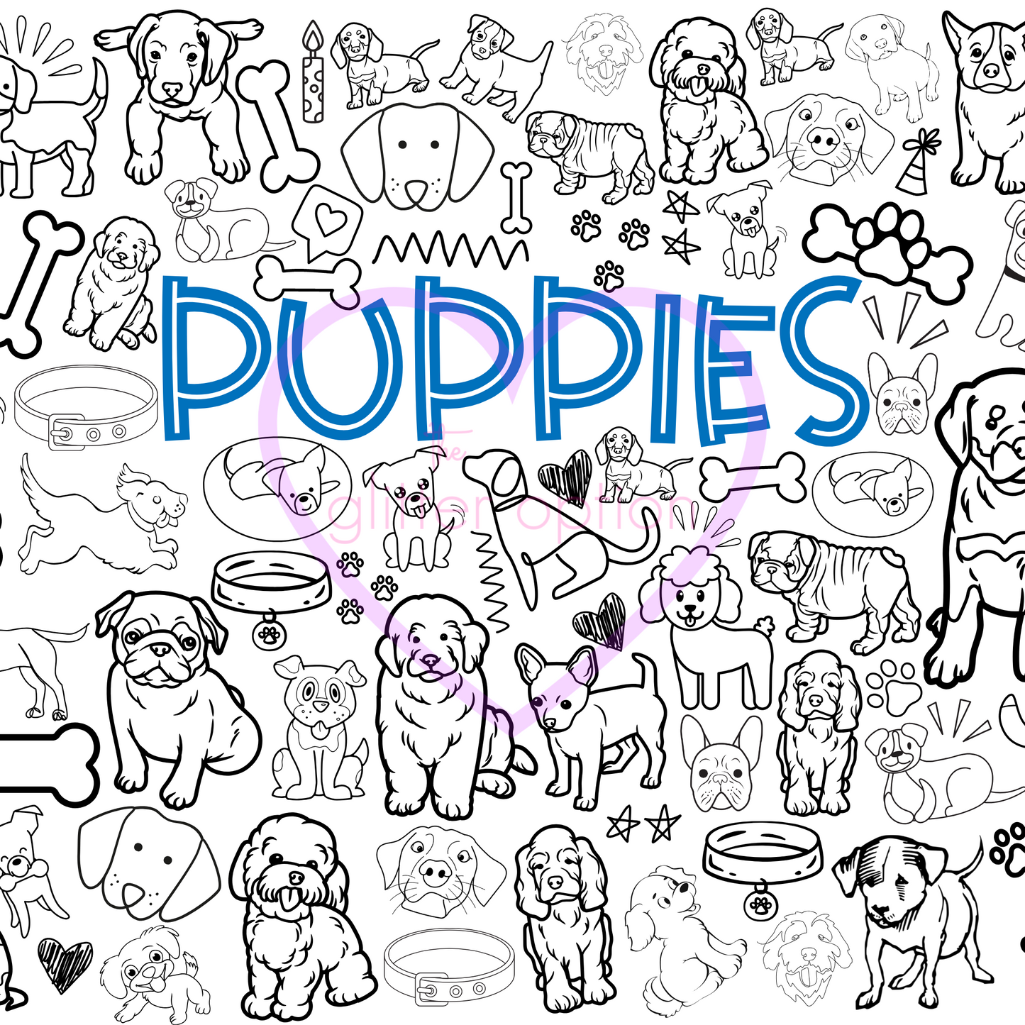 puppy coloring page