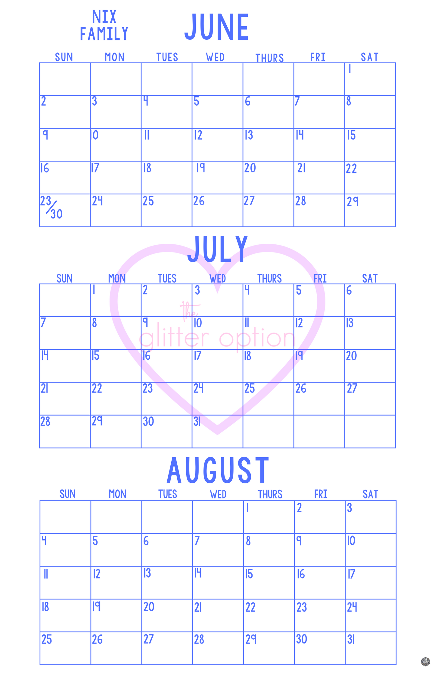 wall calendar poster