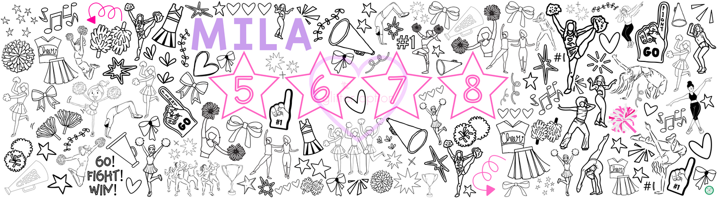 cheer coloring page
