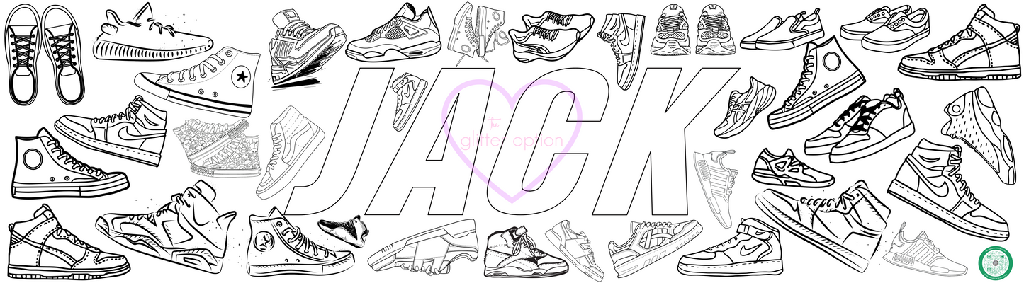 sneakers coloring page