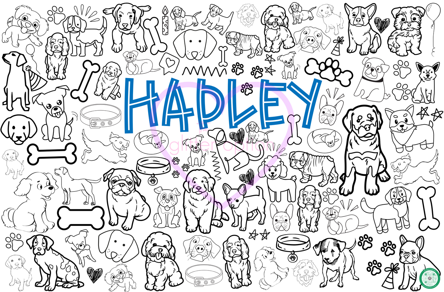puppy coloring page