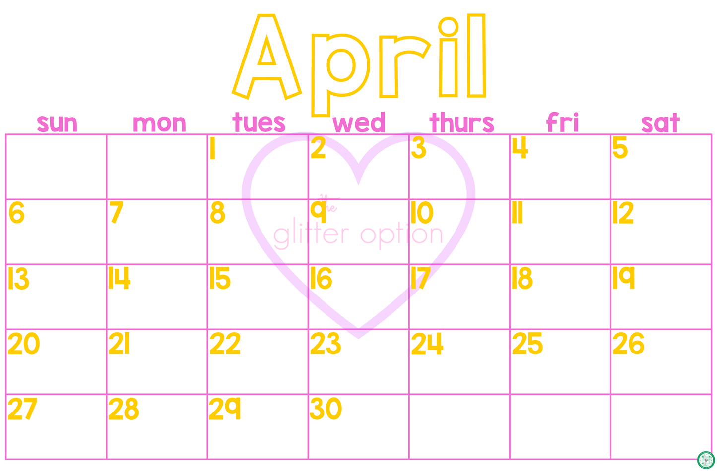 wall calendar poster