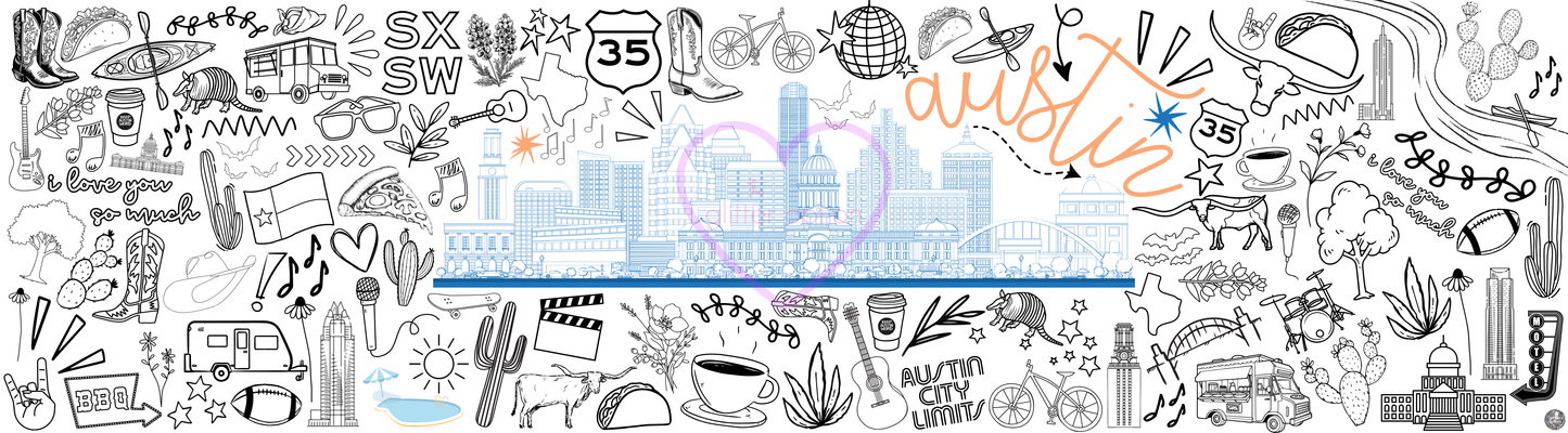 austin coloring page