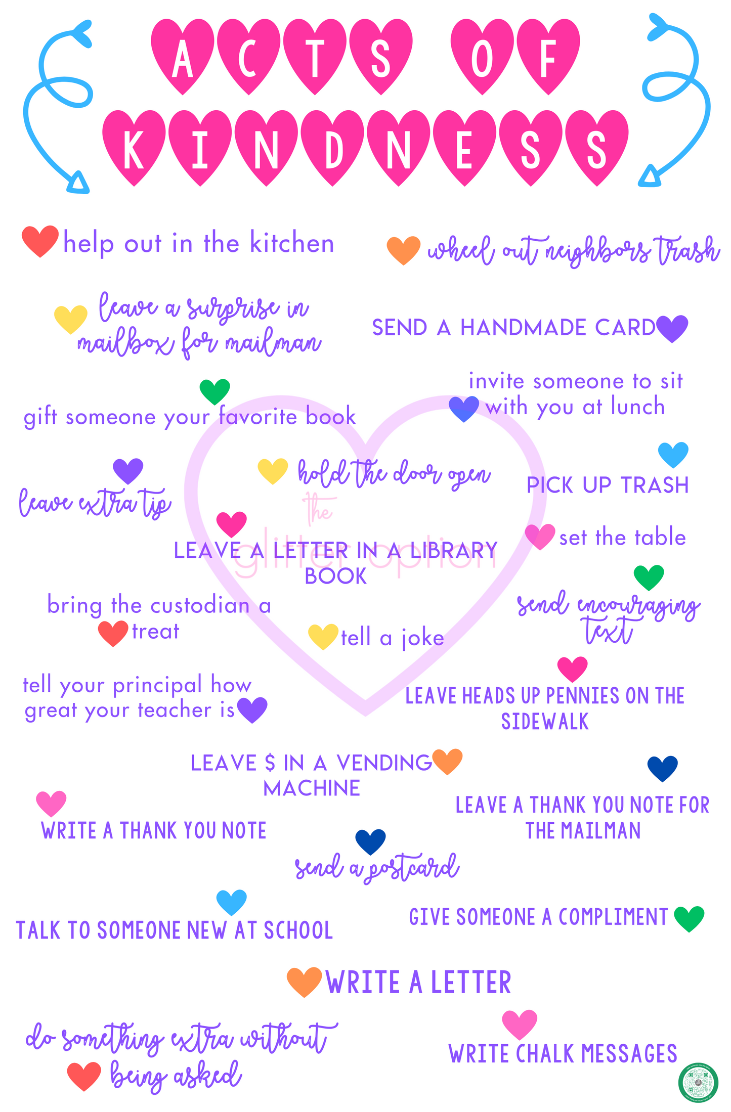 acts of kindness poster