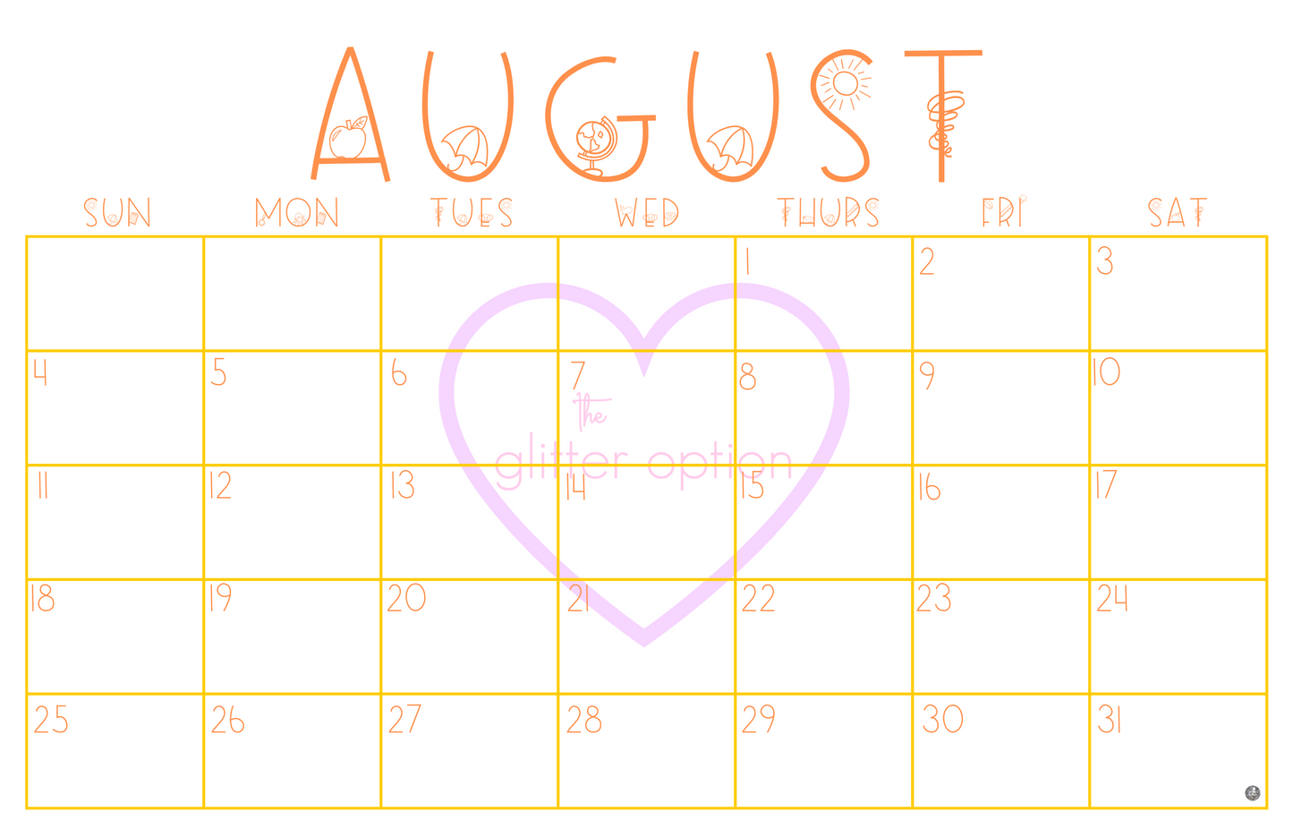 wall calendar poster
