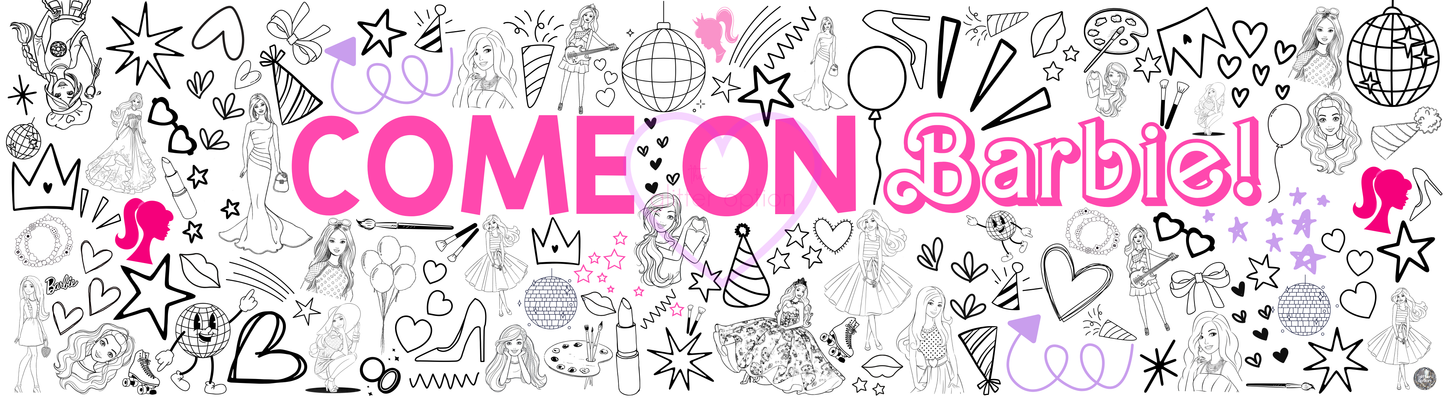 barbie coloring page
