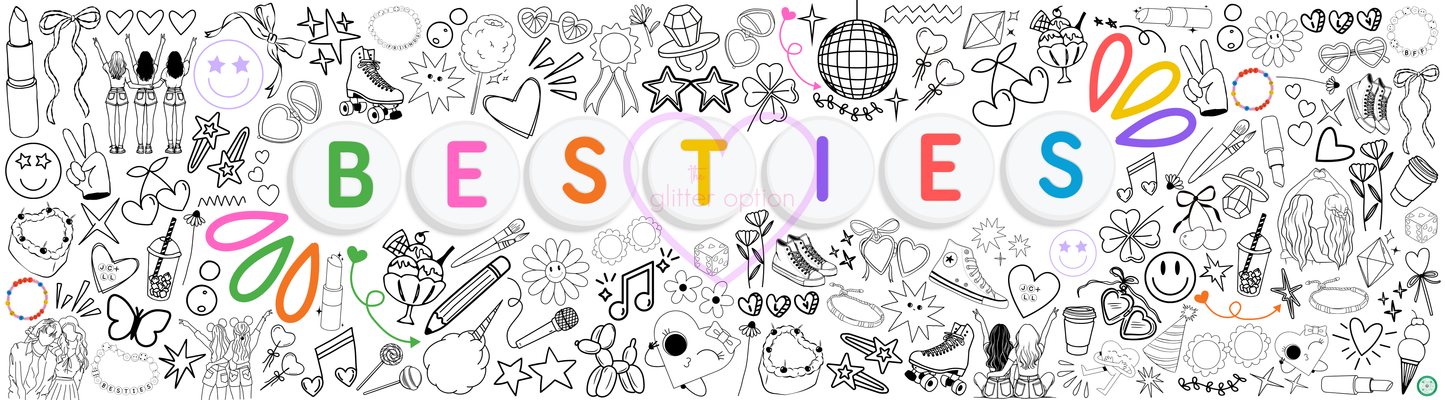 besties coloring page