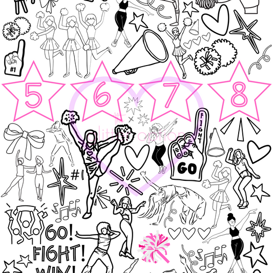 cheer coloring page