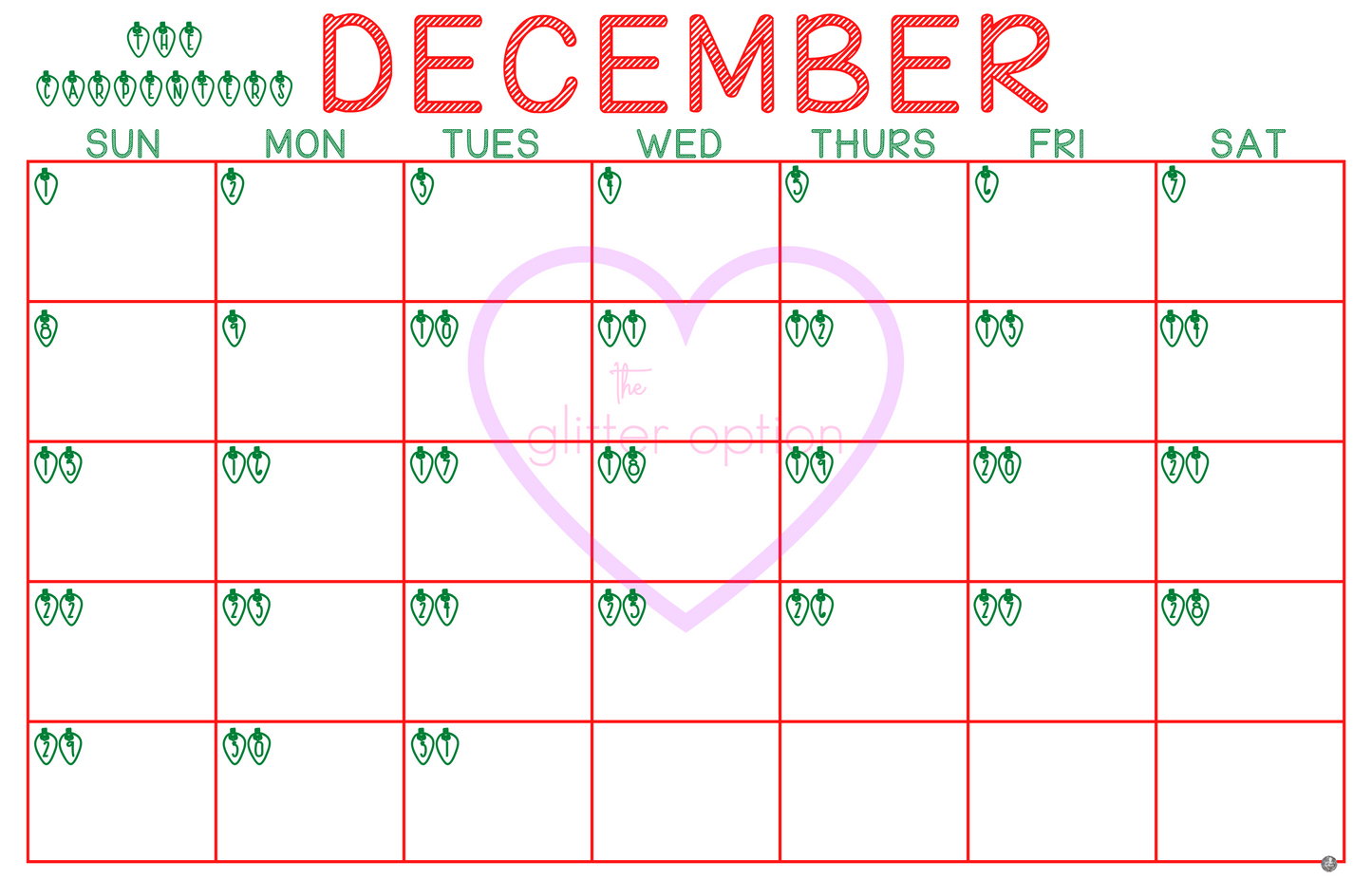 wall calendar poster