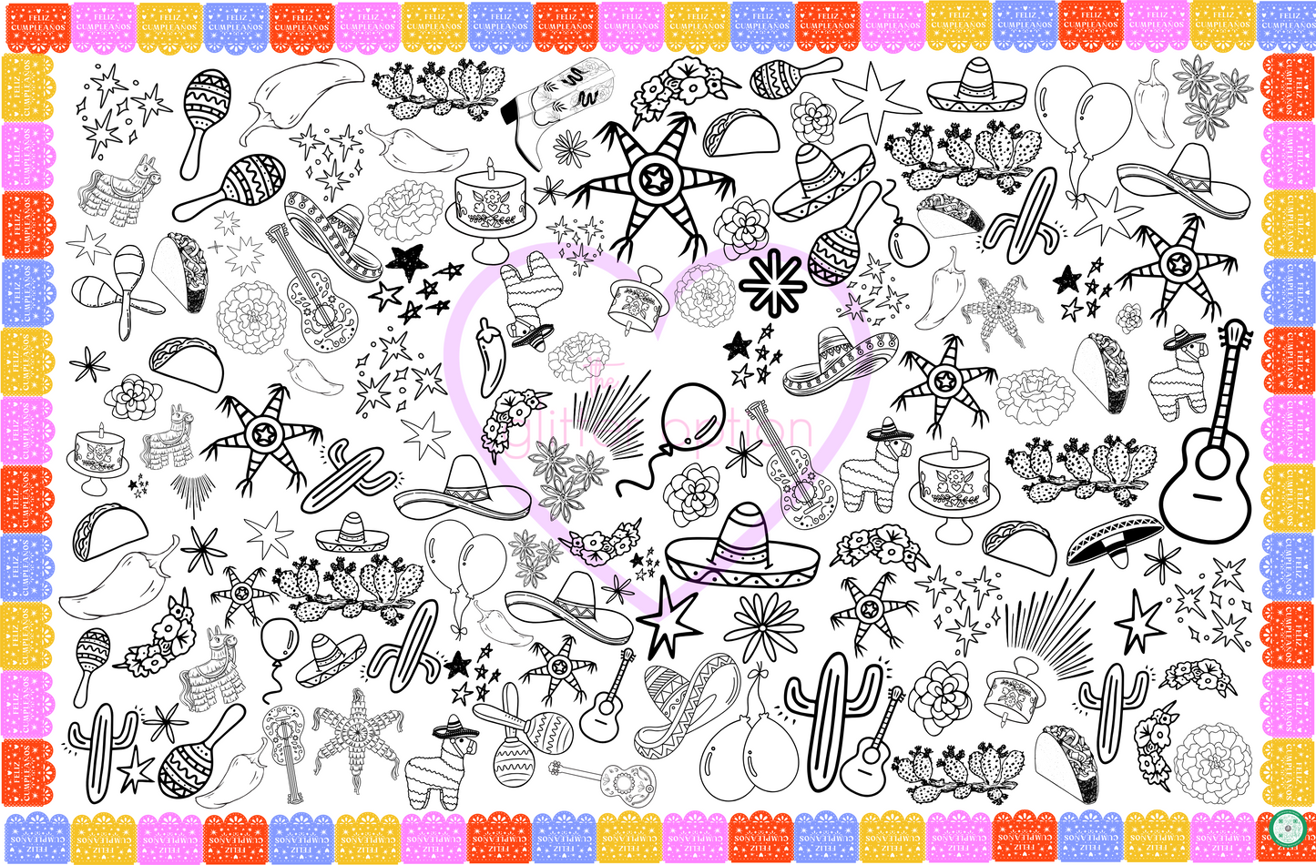 fiesta coloring page