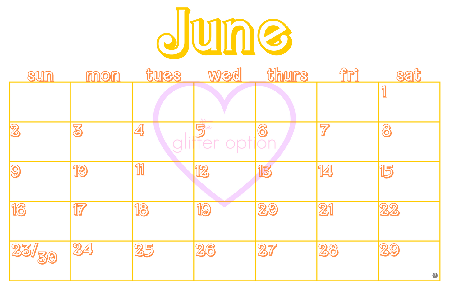wall calendar poster