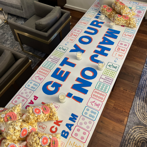 mahjong table runner