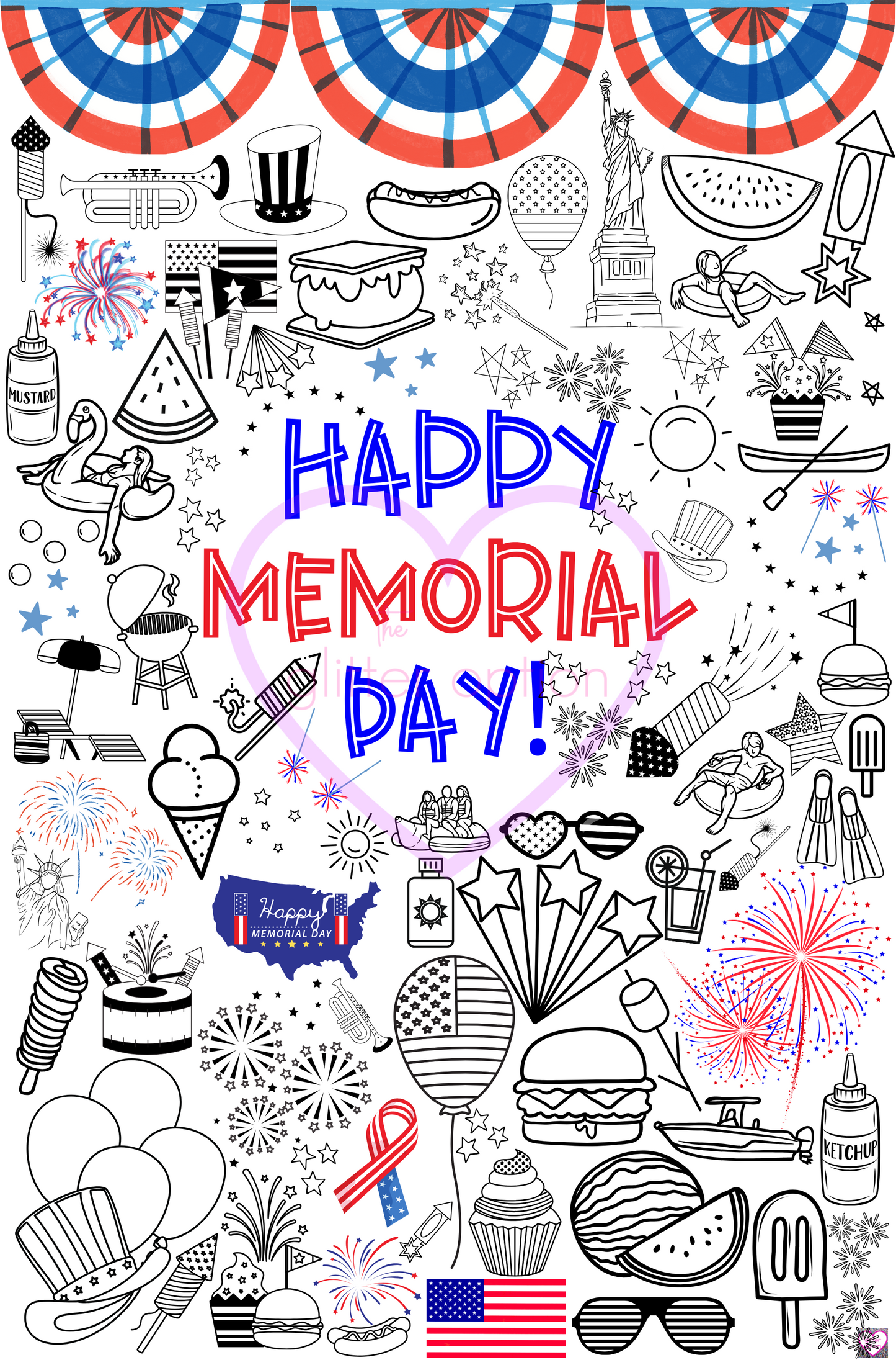 memorial day coloring page