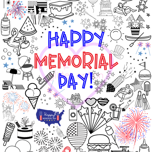 memorial day coloring page