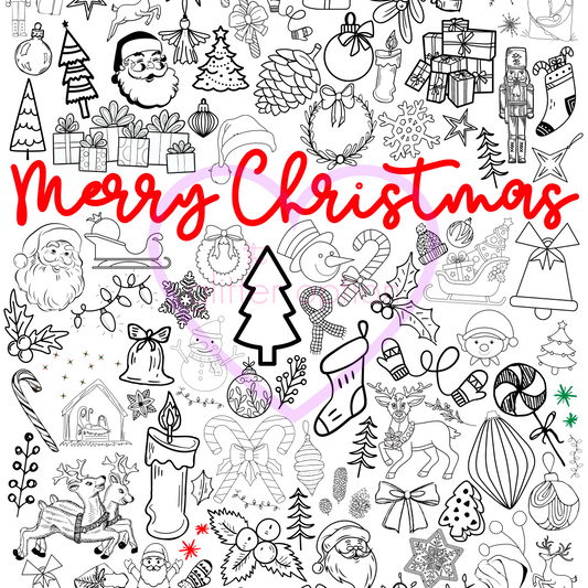 merry christmas coloring page