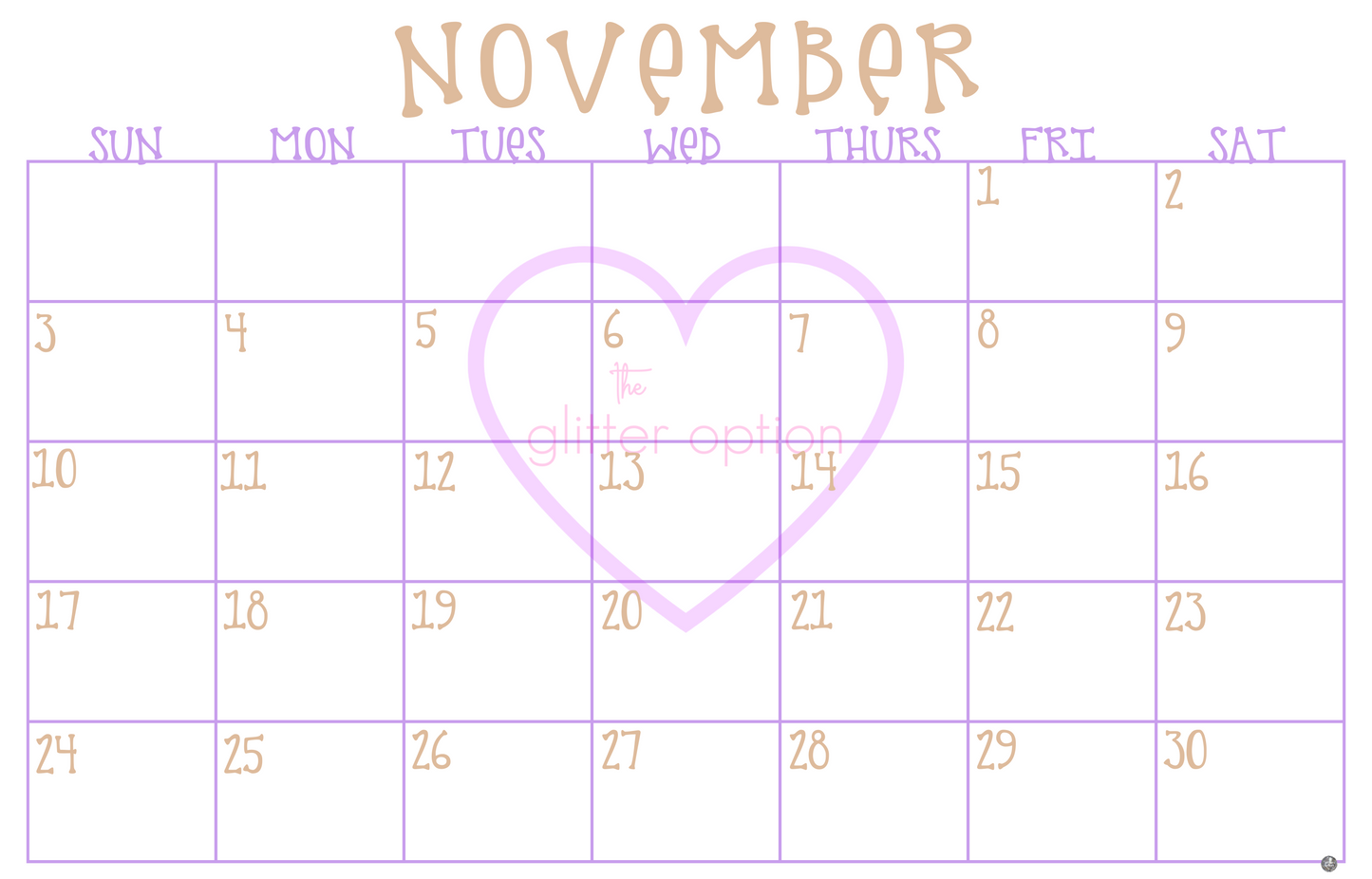 wall calendar poster