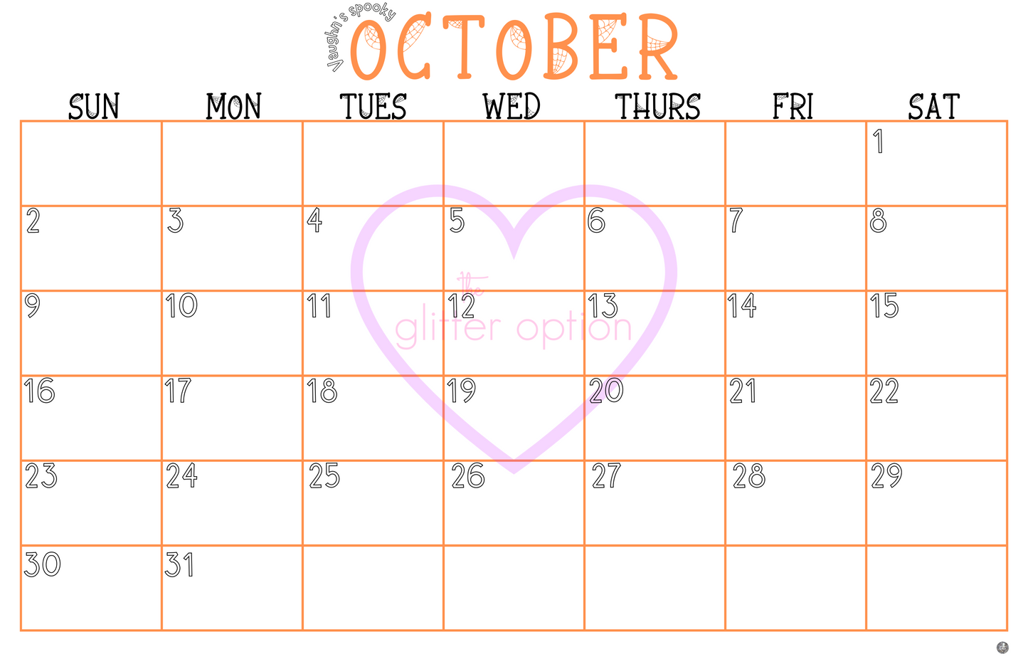 wall calendar poster