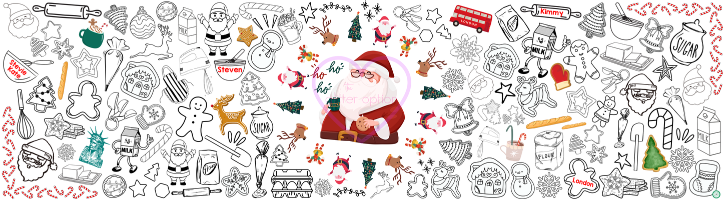 christmas cookie coloring page