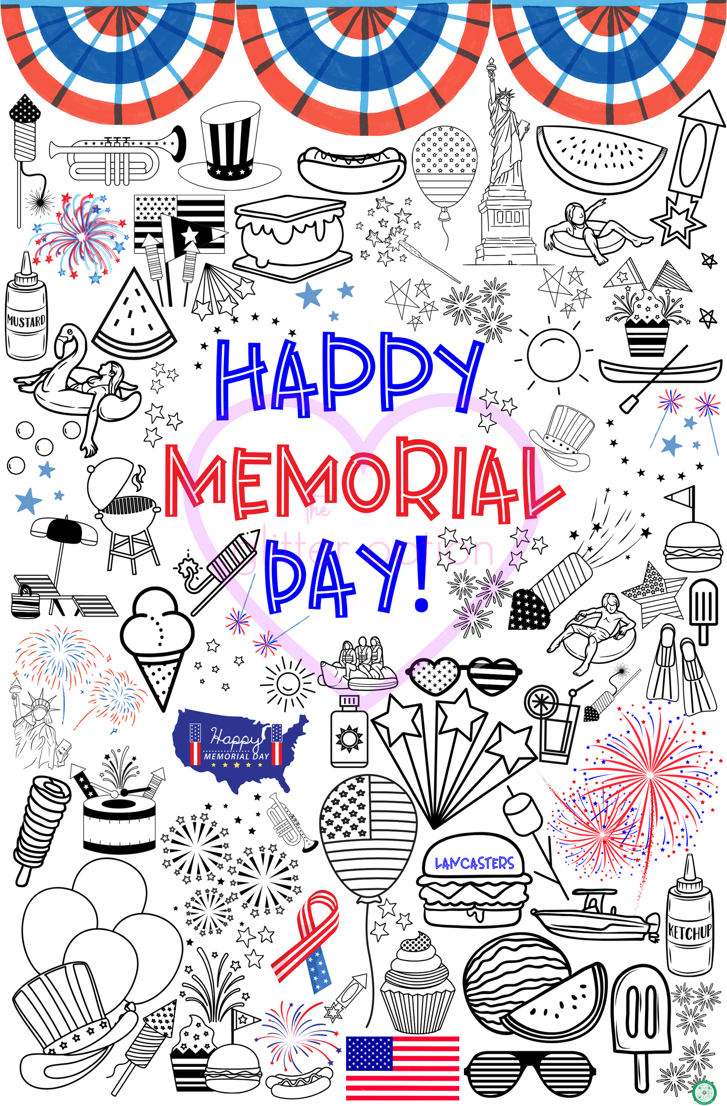 memorial day coloring page