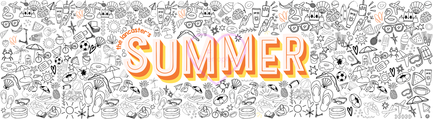 summer coloring page