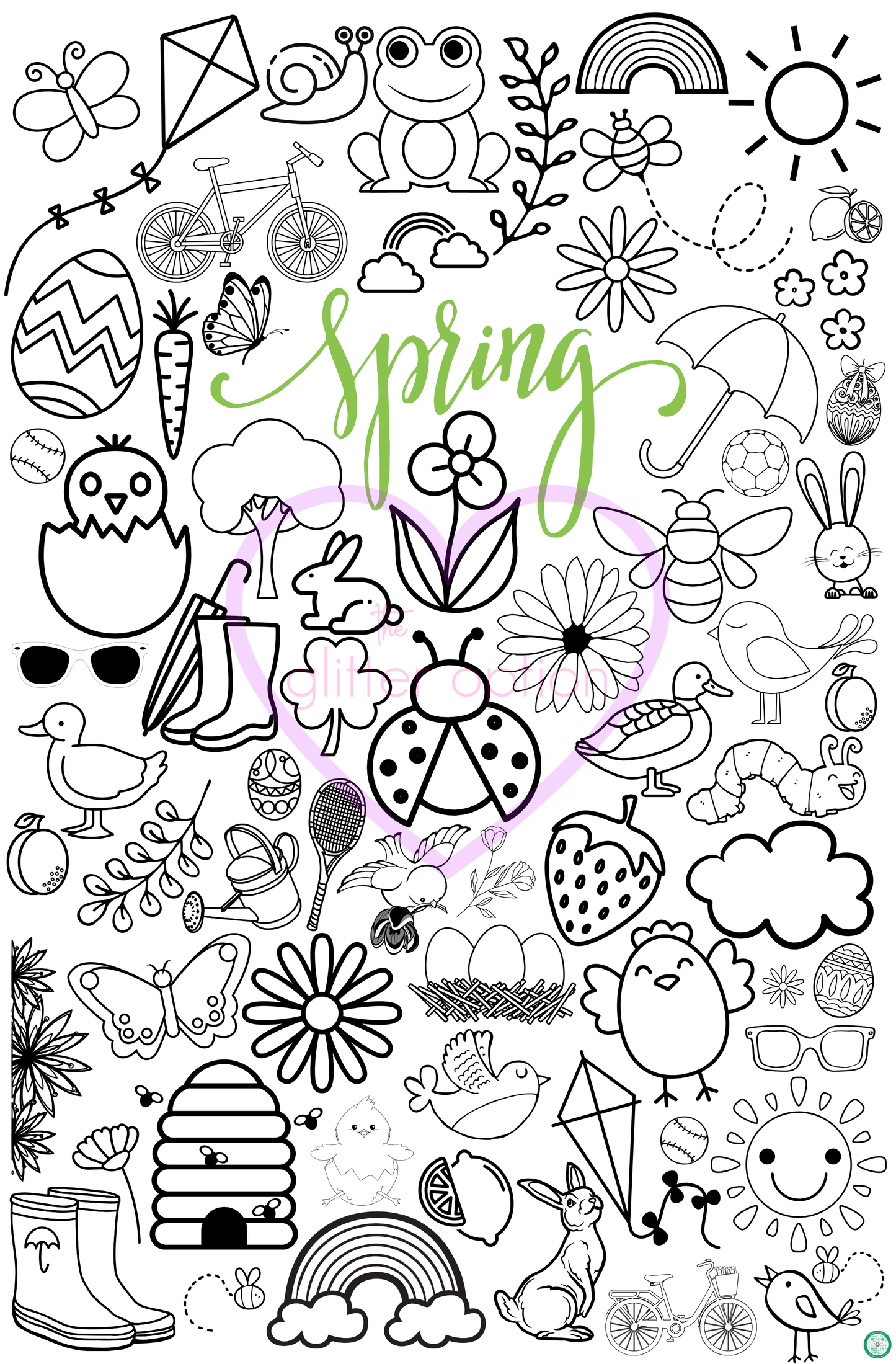 spring coloring page