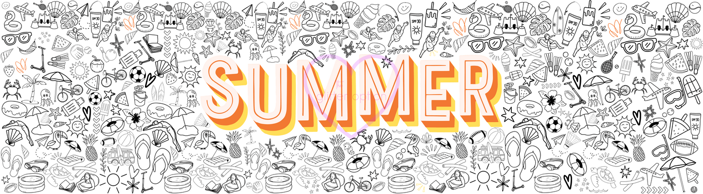 summer coloring page
