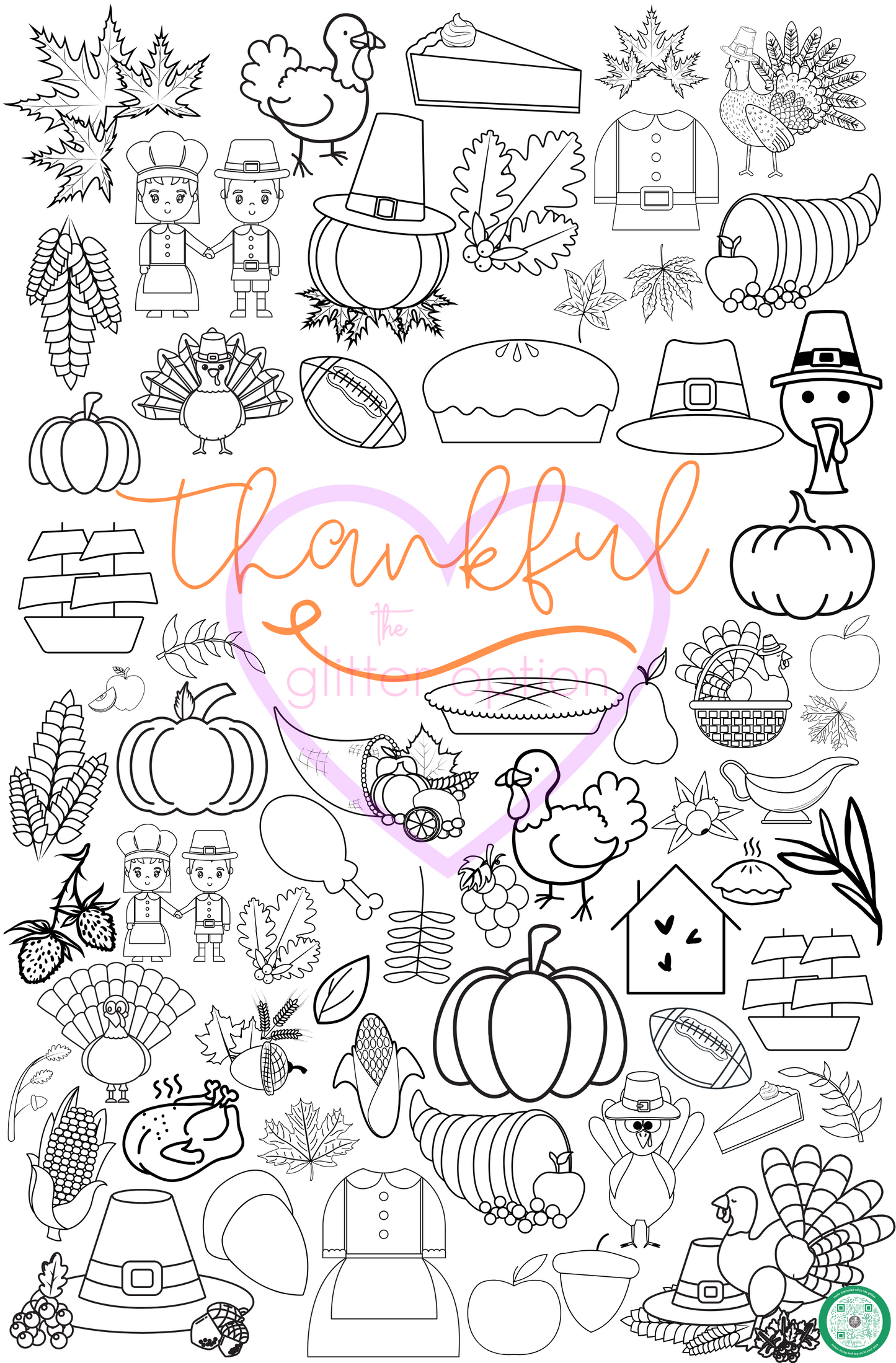 thanksgiving coloring page