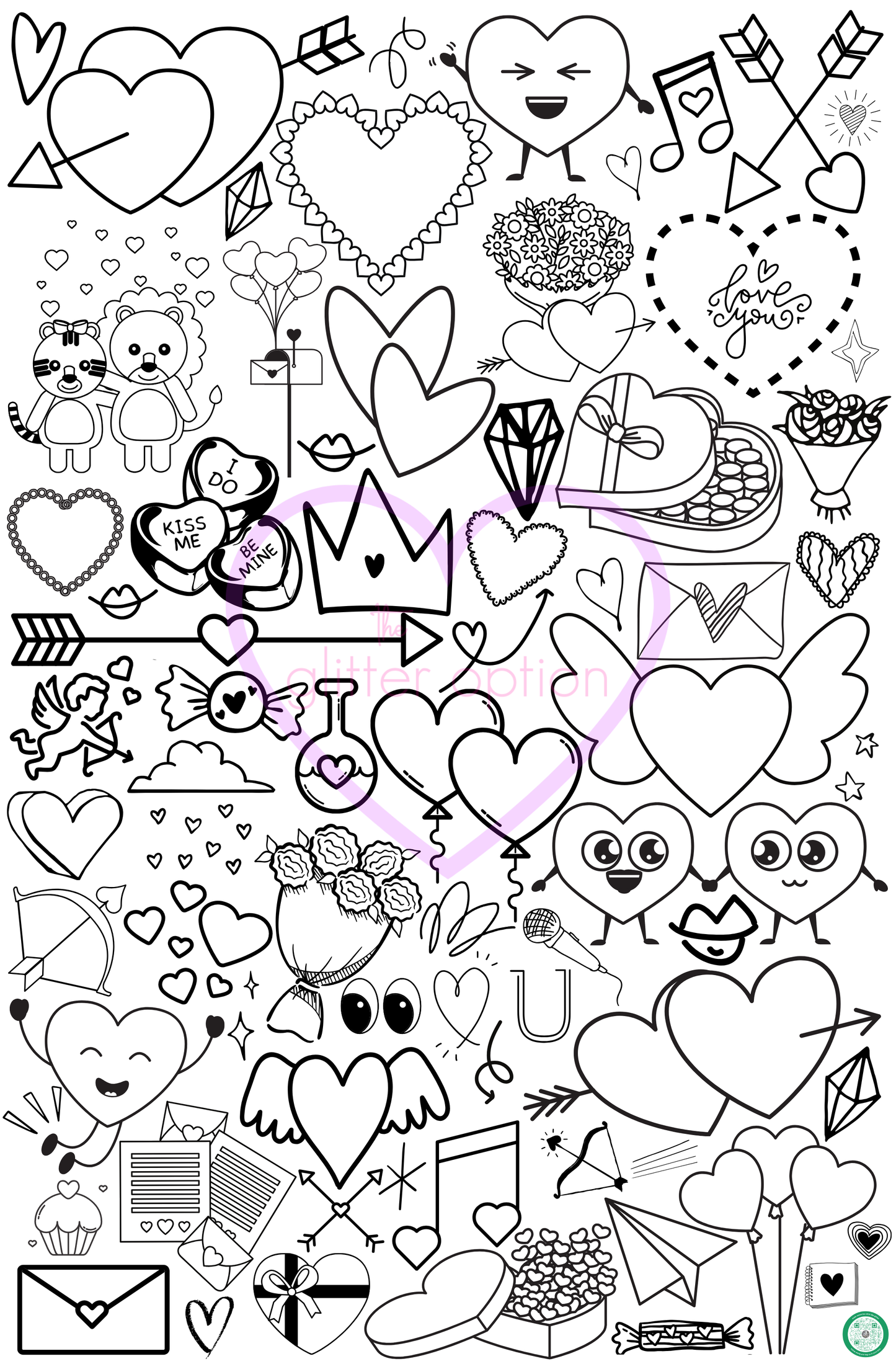 valentine coloring page