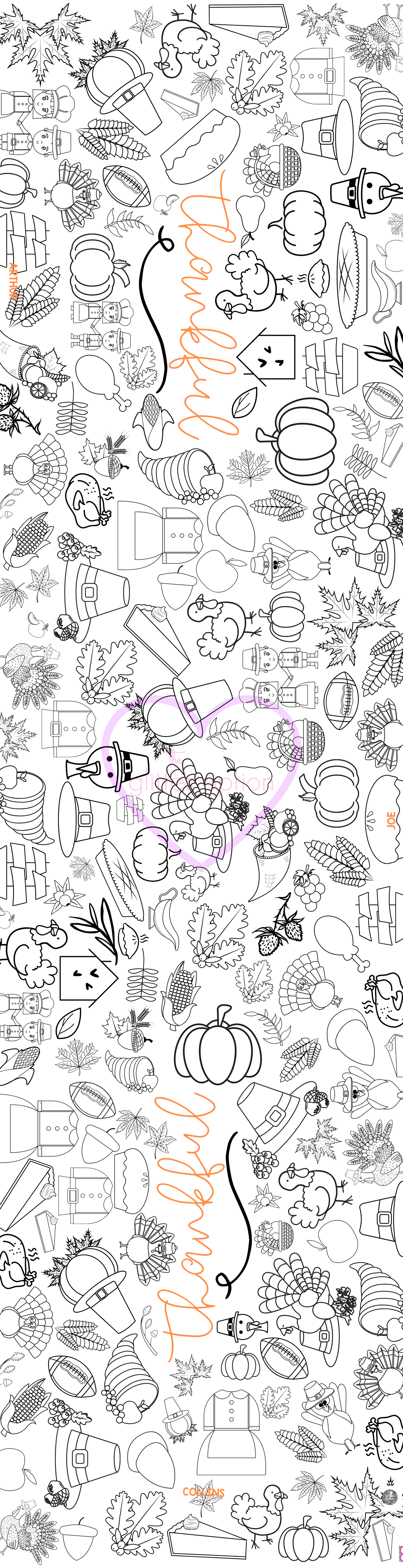 thanksgiving coloring page