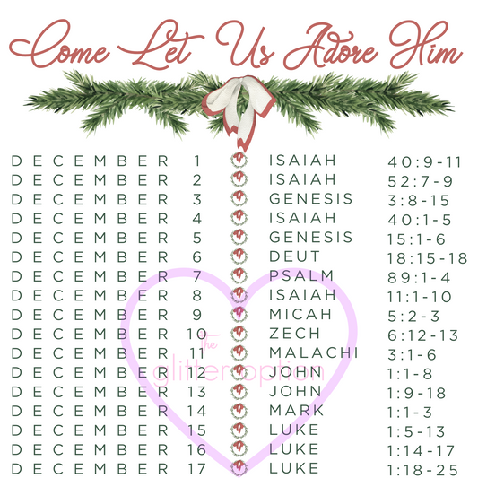 come let us adore him advent poster