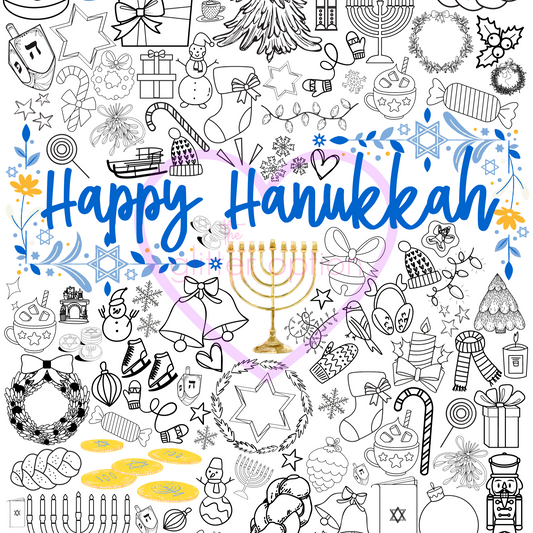 hanukkah coloring page