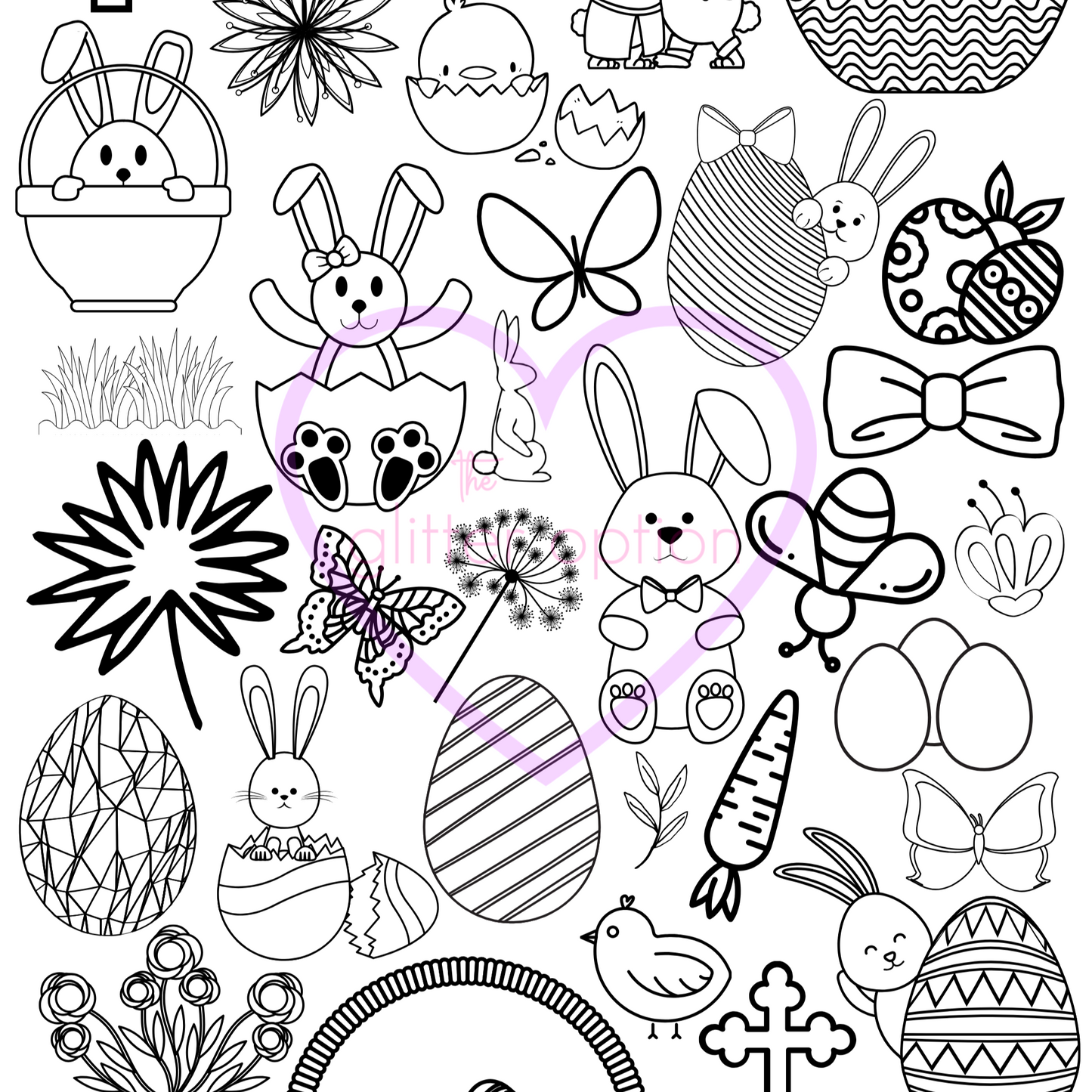 easter coloring page
