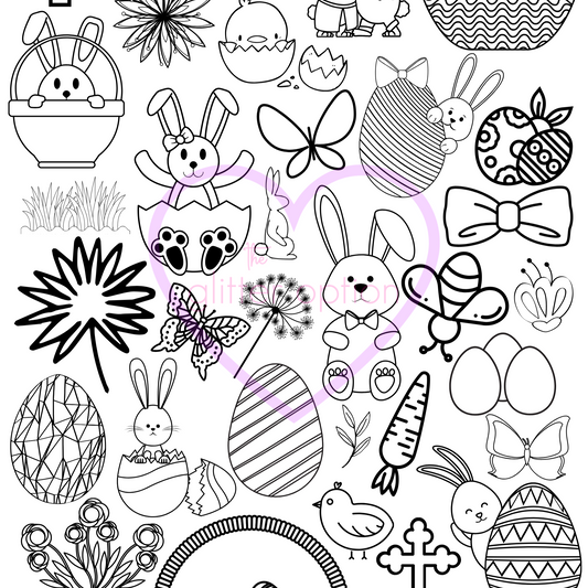 easter coloring page
