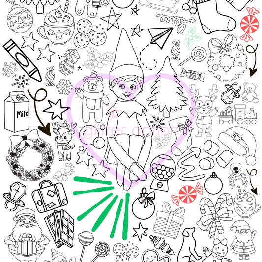 elf coloring page