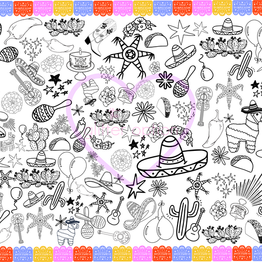 fiesta coloring page