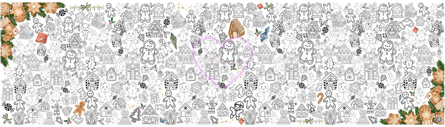 gingerbread coloring page