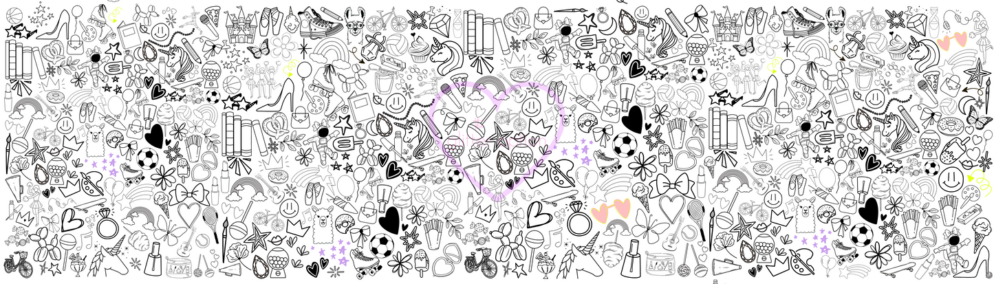 girly girl coloring page