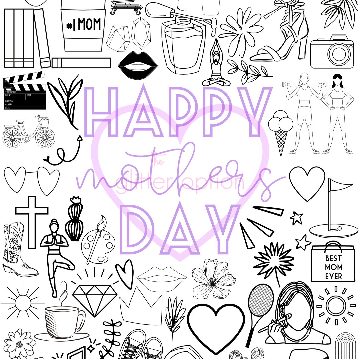 mothers day coloring page