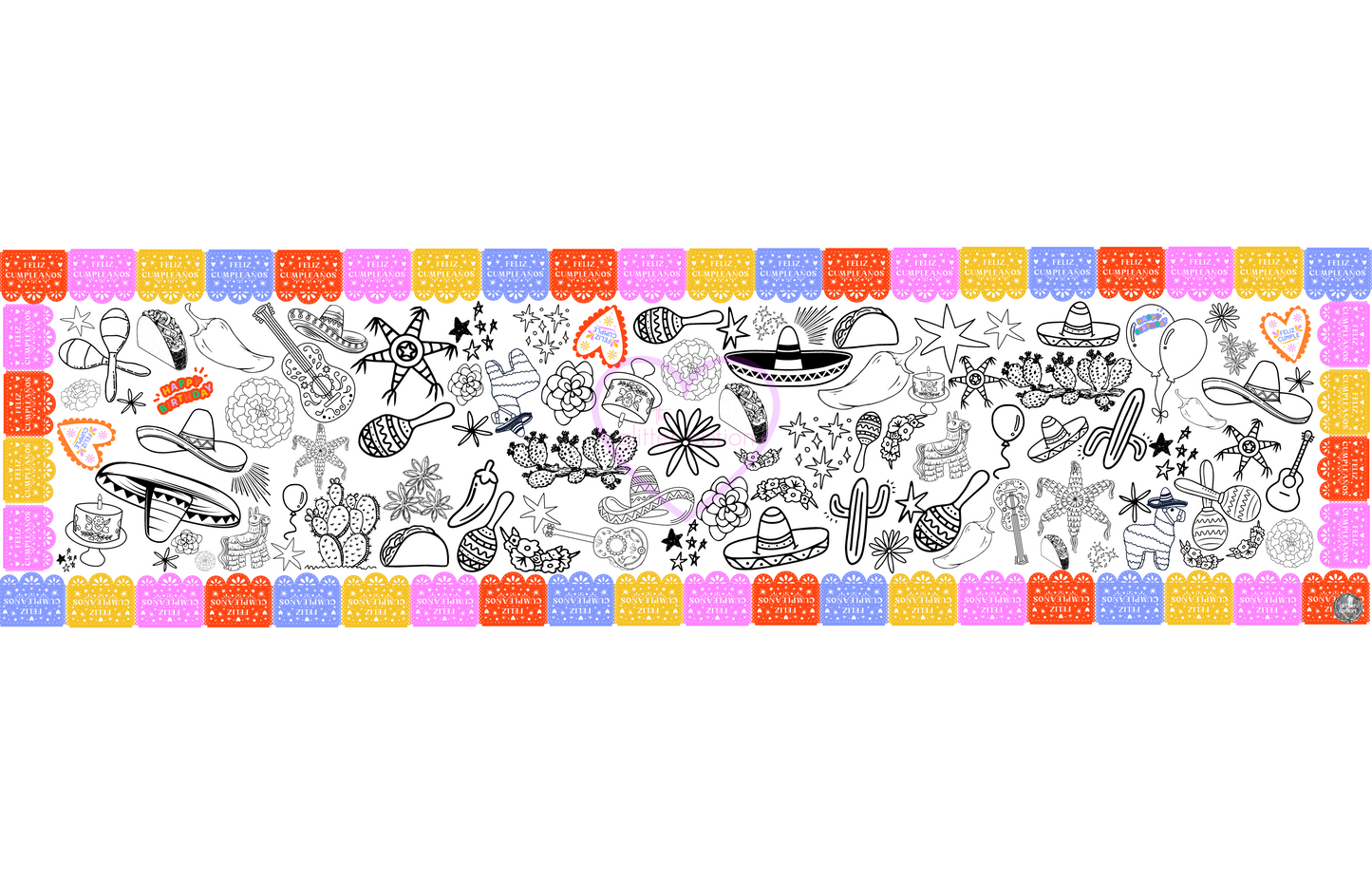 fiesta coloring page