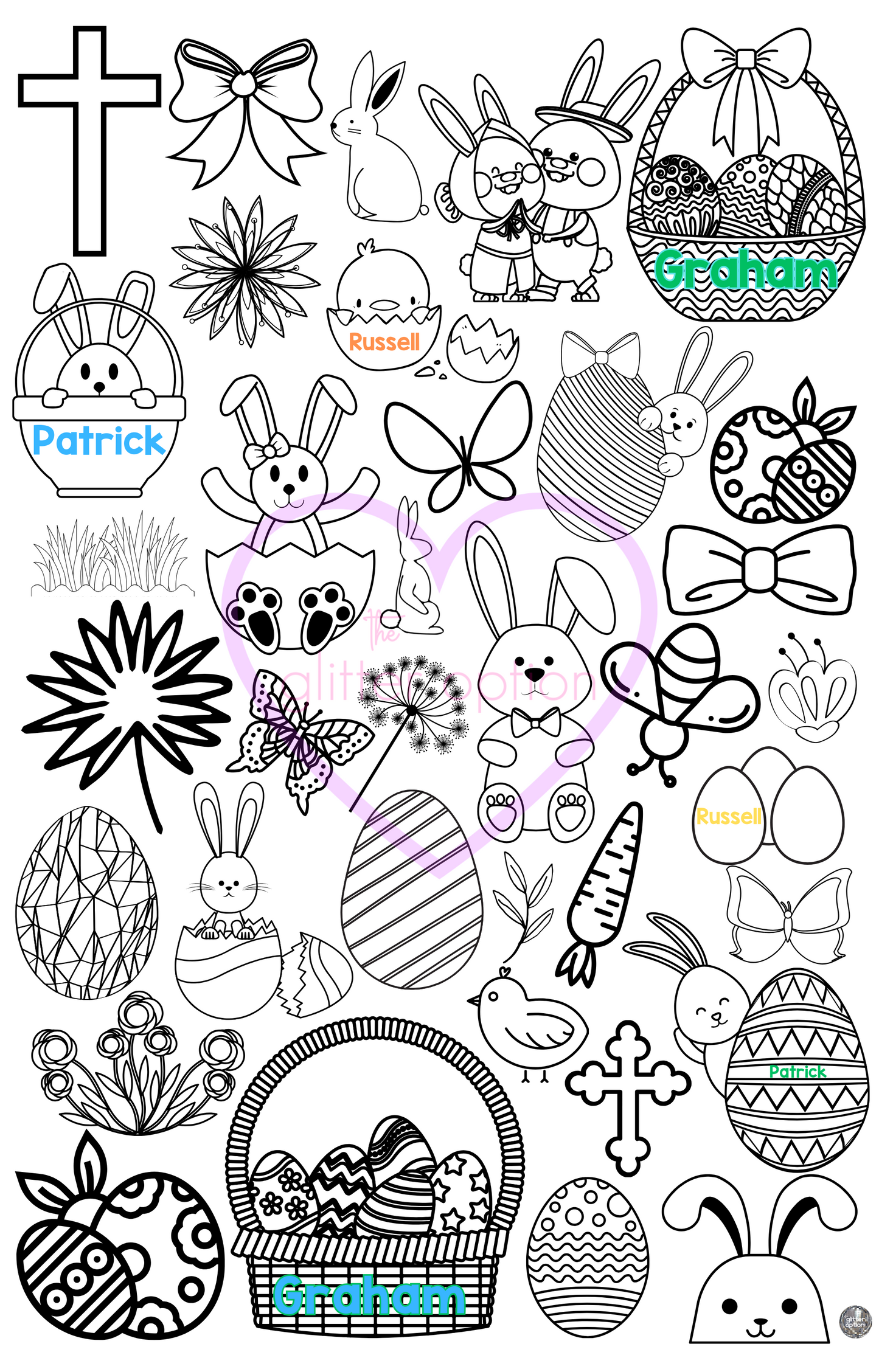 easter coloring page