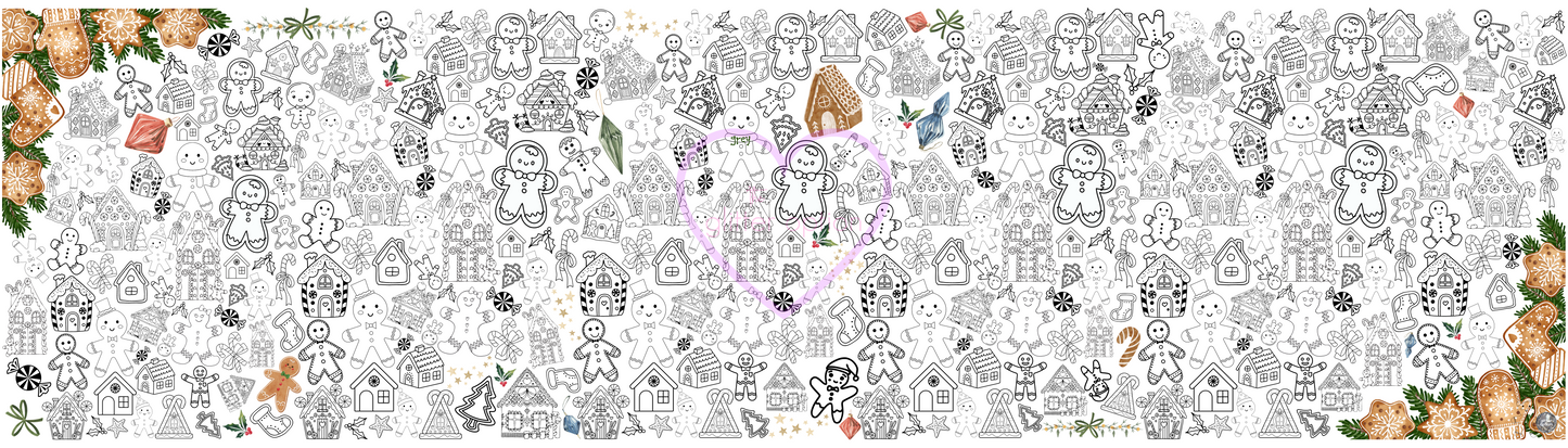 gingerbread coloring page