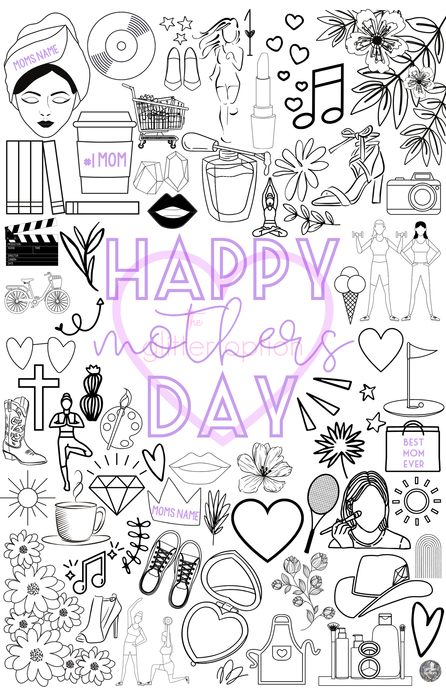 mothers day coloring page