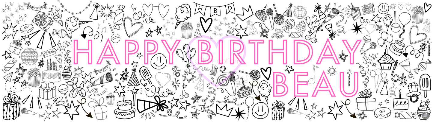 happy birthday coloring page