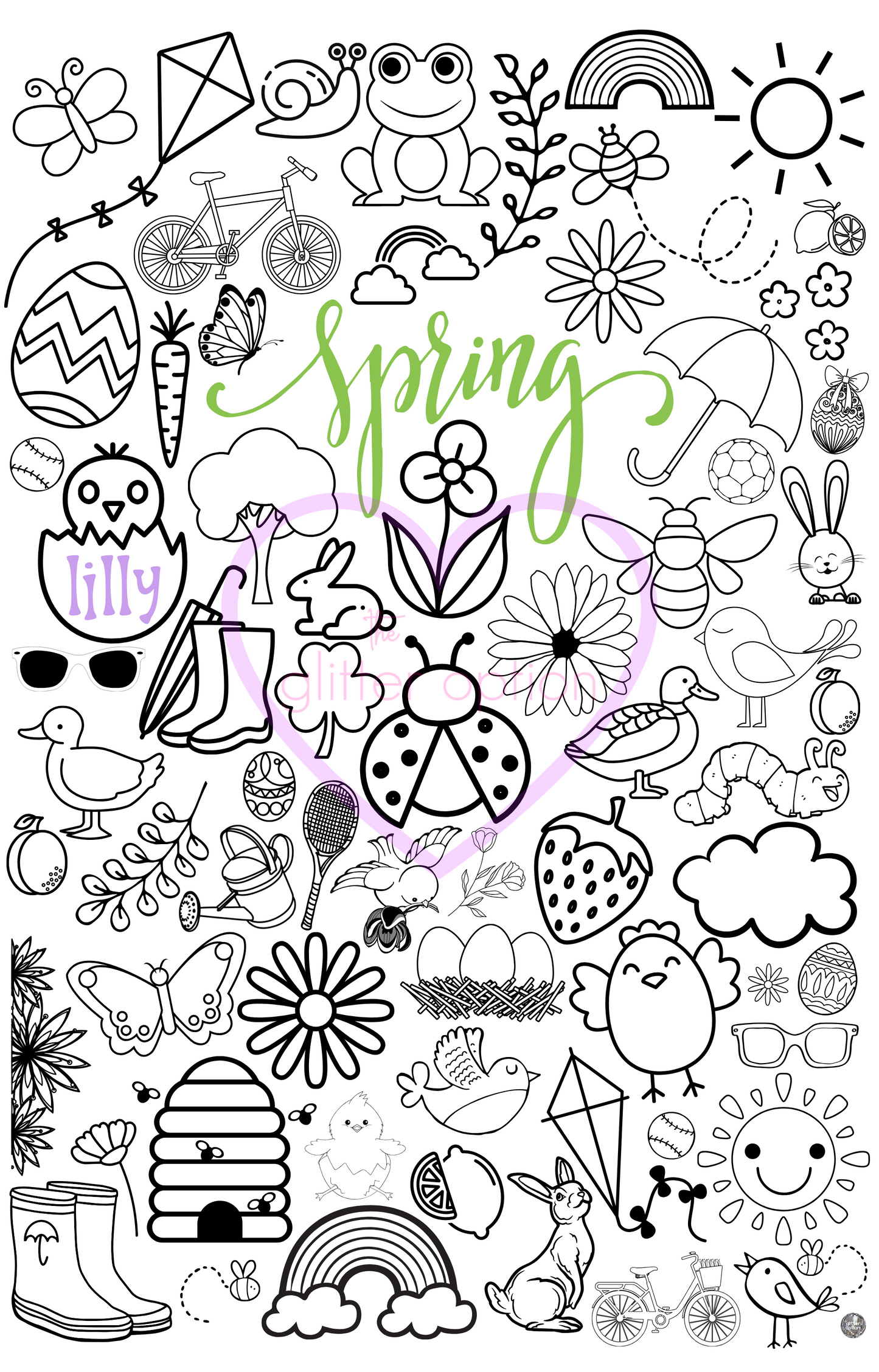 spring coloring page