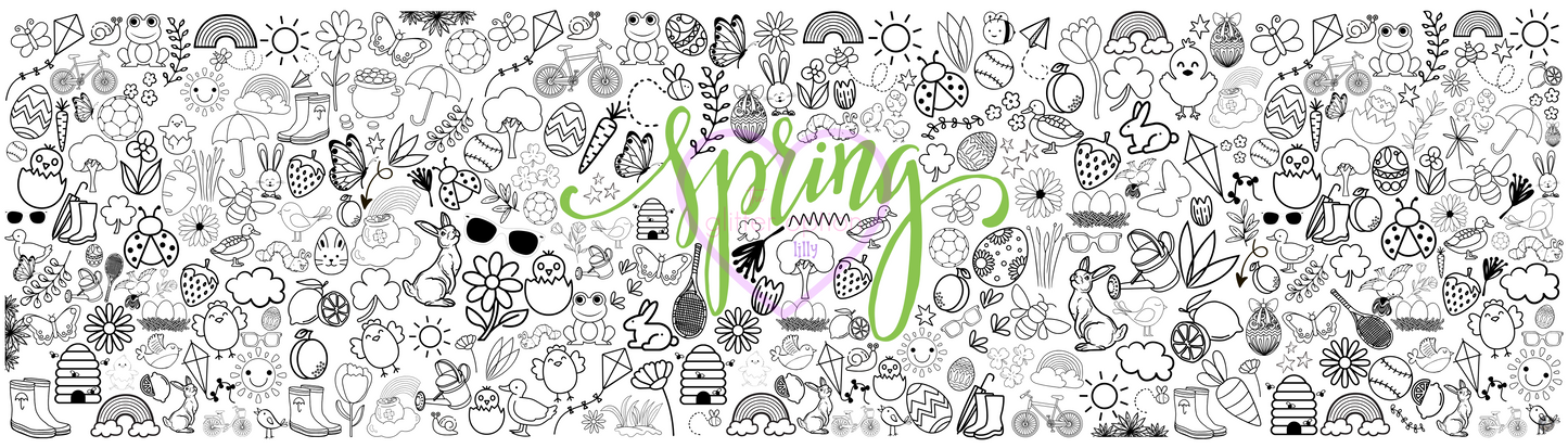 spring coloring page
