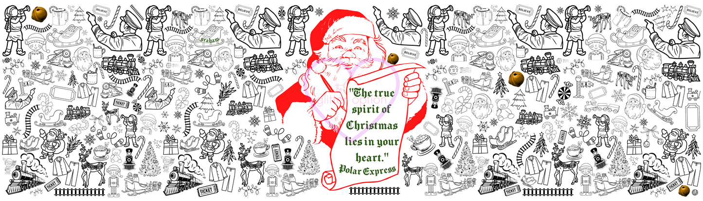 polar express coloring page